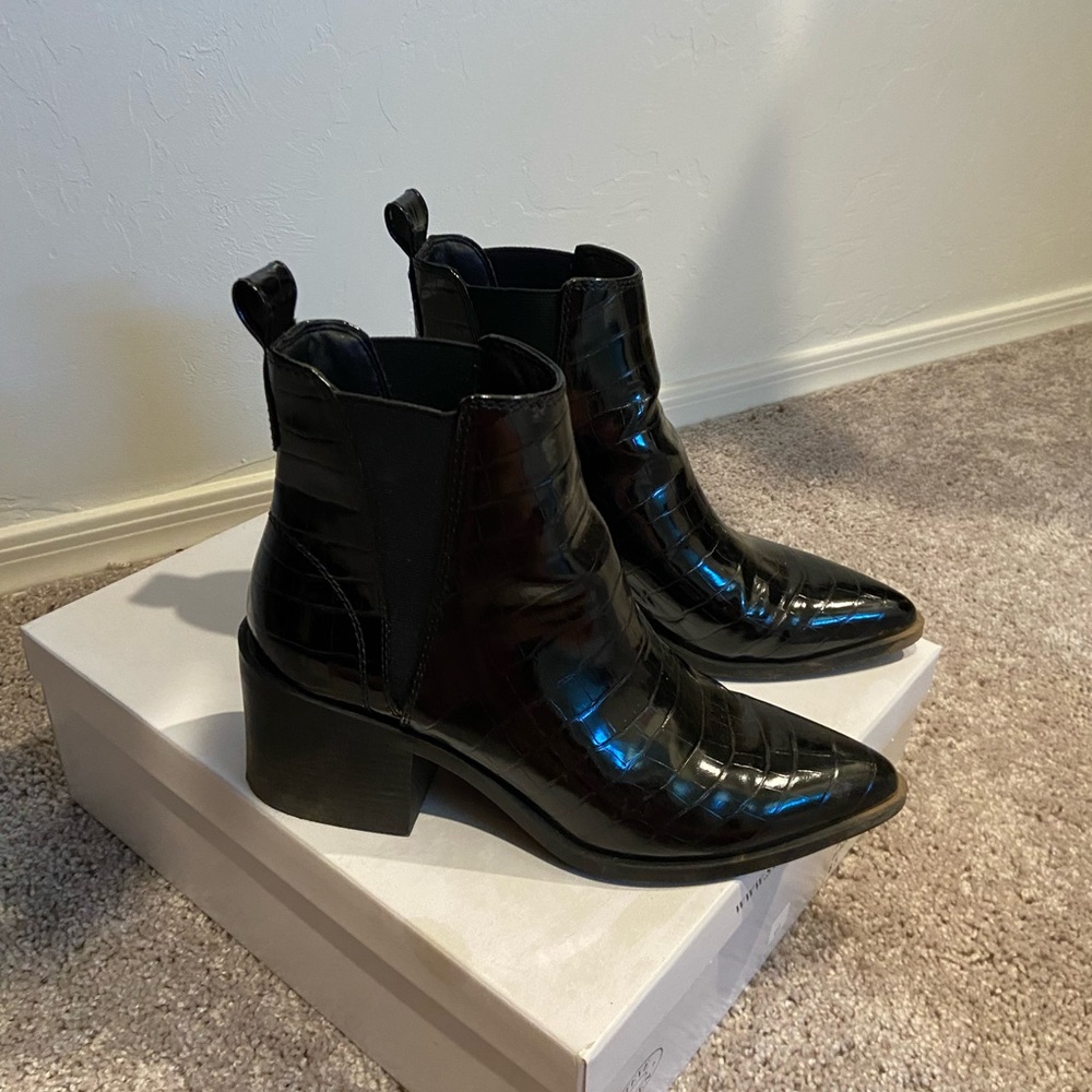 Steve Madden Audience black croc